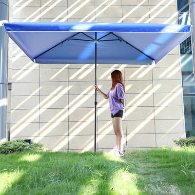 square outdoors sunshade Beach Umbrella printing sunlight Stall up Sunscreen Rainproof courtyard Advertising umbrella customized logo