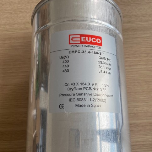 EMPC-27.3-750-3P EUCO德国电力电容，EMPC-33.4-480-3P