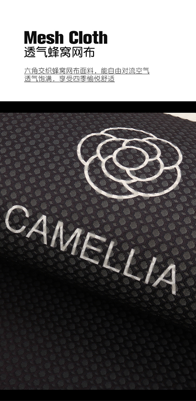 Camellia Car Cushion Universal Four Seasons Black Seat Cushion Fabric Seat Cover Half Bag Seat Cover Car Non-Slip Car Cushion