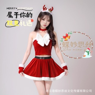 Butterfly Miaosi Christmas Performance Suit Japanese and Korean Princess Style dress Suit Pure Sexy Bunny cosA437