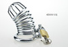 Stainless steel chastity unlocking male uses CB bird cage jj imprison metal penis lock ring to go out to adult sex products