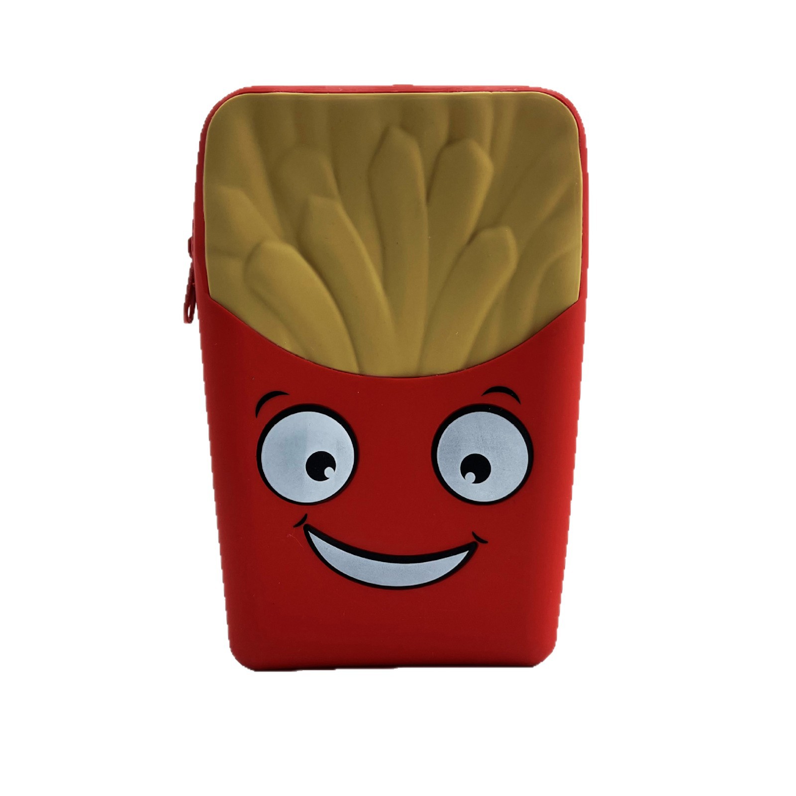 Bolsa de almacenamiento de silicona tridimensional 3D transfronteriza bolsa de papelería de estudiantes portátil de gran capacidad bolsa de cremallera estilo europeo y americano