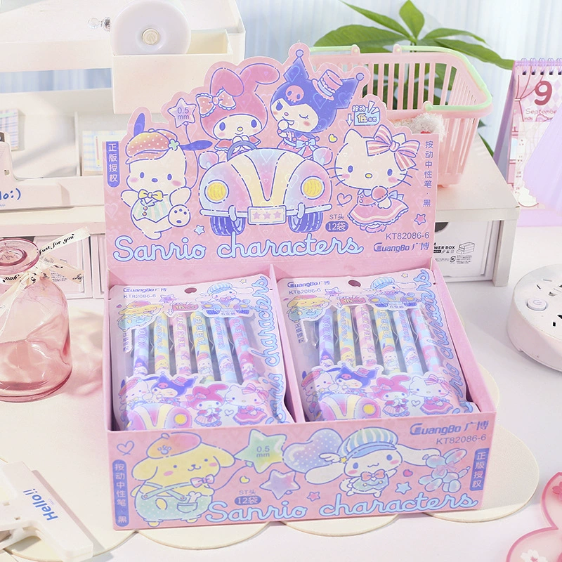 Hello Kitty, качественная черная быстрая сушка роллер-ручка