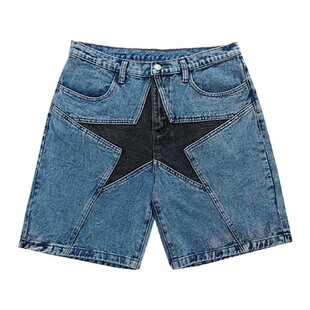 X 61028 Star Patch Denim Shorts �����ţ�ж�ѝ �羳�W��