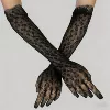 Leopard print mesh gloves