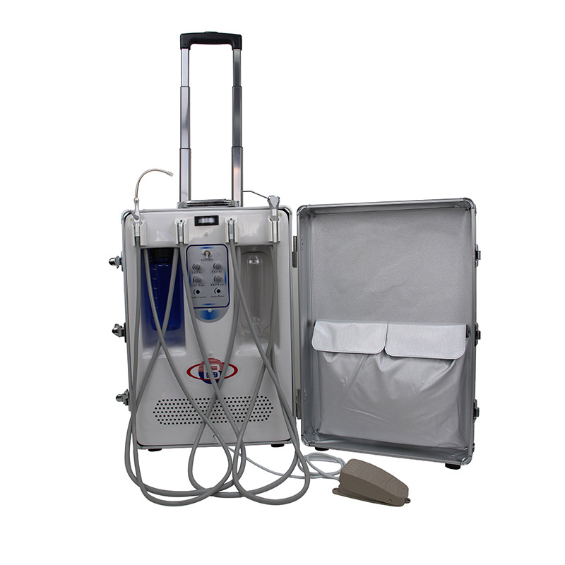Máquina de tratamiento dental móvil Turbina integral portátil Máquina de molienda de alta velocidad Certificado de turbina de enseñanza completo