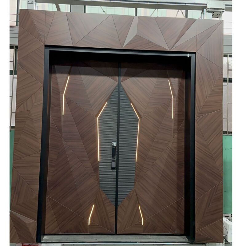 Factory Direct Supply of Lamborghini Luxury Entrance Doors, Armored Doors, Special for Foreign Trade Export, Wood Grain Doors, Aluminum Doors, Explosion-Proof Doors