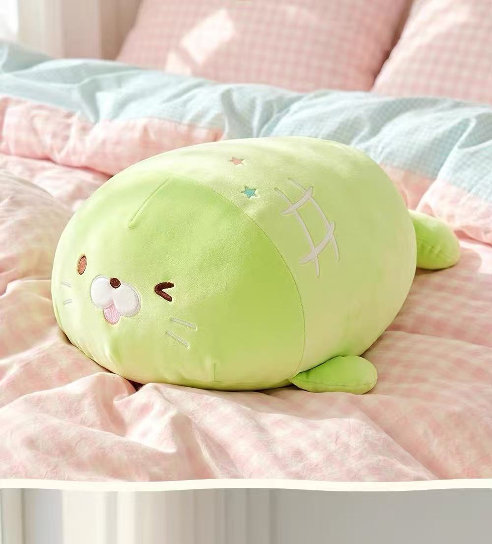 Cute and Adorable Three-Color Seal Plush Toy, Cute and Lovely, Fully Embroidered Sea Lion Doll, Home Decorative Pillow and Cushion