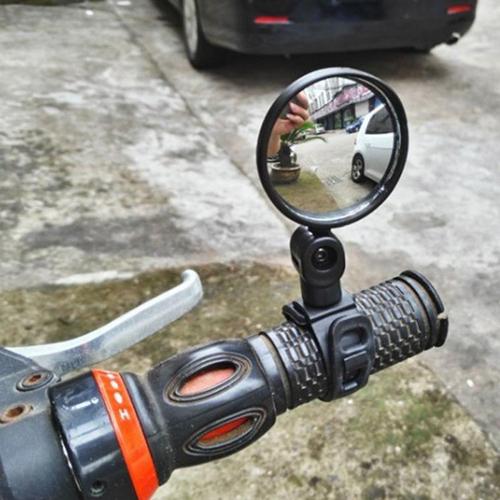 Manufacturer wholesale bicycle wide-angle convex rearview mirror glass material mountain bike reflector can rotate 360 ​​degrees