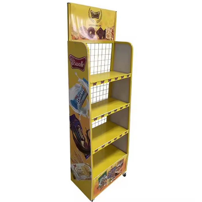 超市金属铁丝薯片展示架休闲食品巧克力薯片展示架避孕套展示架