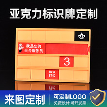 高端亚克力可抽拉式变换牌会议室科室牌标识牌办公室学校挂牌定制