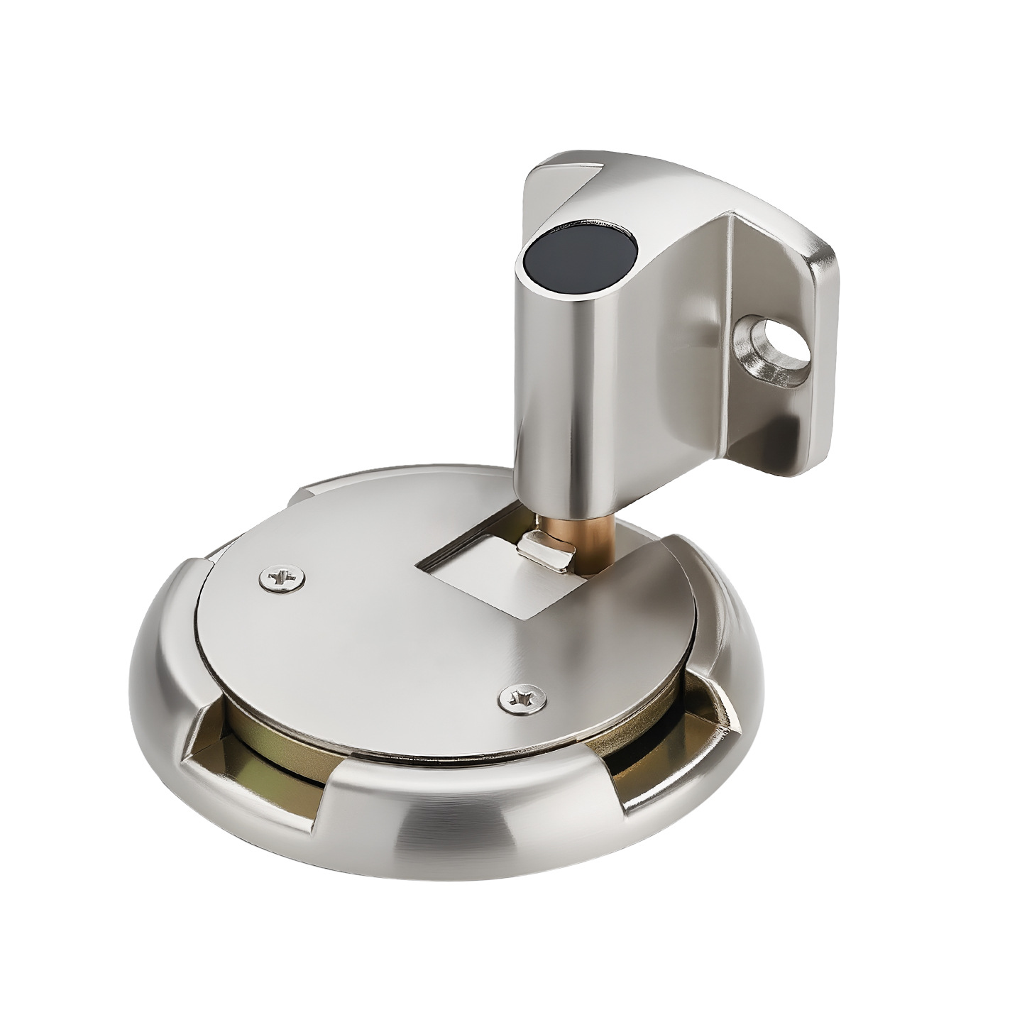 Puerta de piso de empuje de estilo japonés Puerta de dormitorio táctil fuerte a prueba de viento Puerta de perforación no magnética parada puerta de piso de baño succión