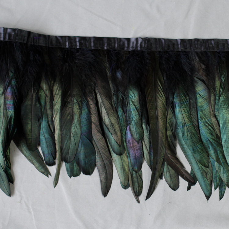 Plumas negras al por mayor diy materiales hechos a mano bolsas accesorios accesorios para niños jardín de infantes creativo curso de arte