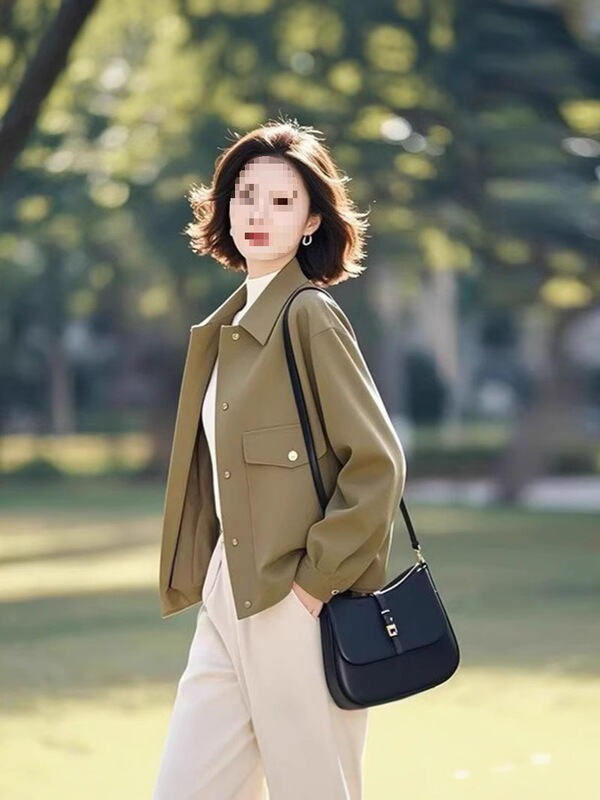 Trendy Casual Short Versatile New Spring Yellow Jacket for Petite Women 2025