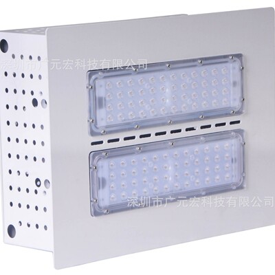 深圳LED嵌入式吊裝式罩棚燈加油站燈100W 150W 200瓦明緯吸頂式