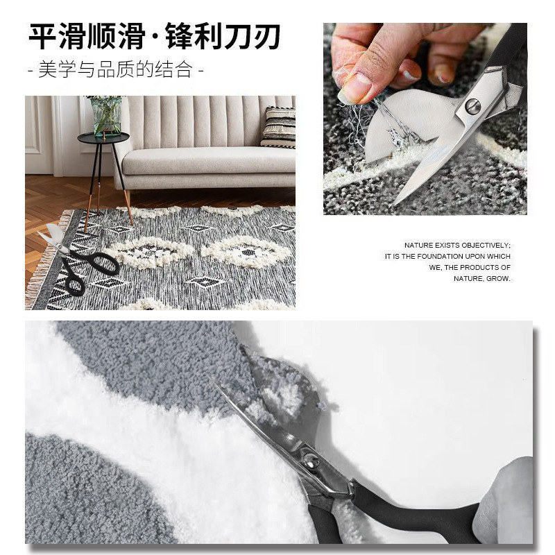 Herramientas de tufting, tijeras de pico de pato, tijeras de alfombra, cortadores de pelícanos, pinchazos, espectáculo, corte de hilo de lana, tijeras de corte de pelo