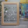 Photo frame, wooden LED night light, creative table lamp, table jewelry for bedroom, wholesale, 3D