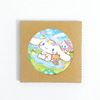 Factory wholesale Japanese cartoon coaster Kuromi Gemini Star Cool Penguin Sanrio Gift Surrounding Ceramics Belle