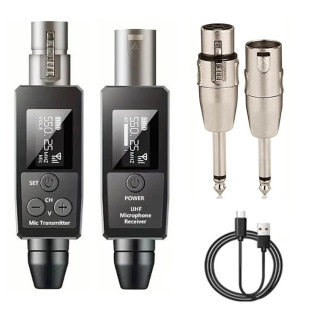 RA80 XLR microphone wireless system professional wired to wireless microphone transmitter receiver
