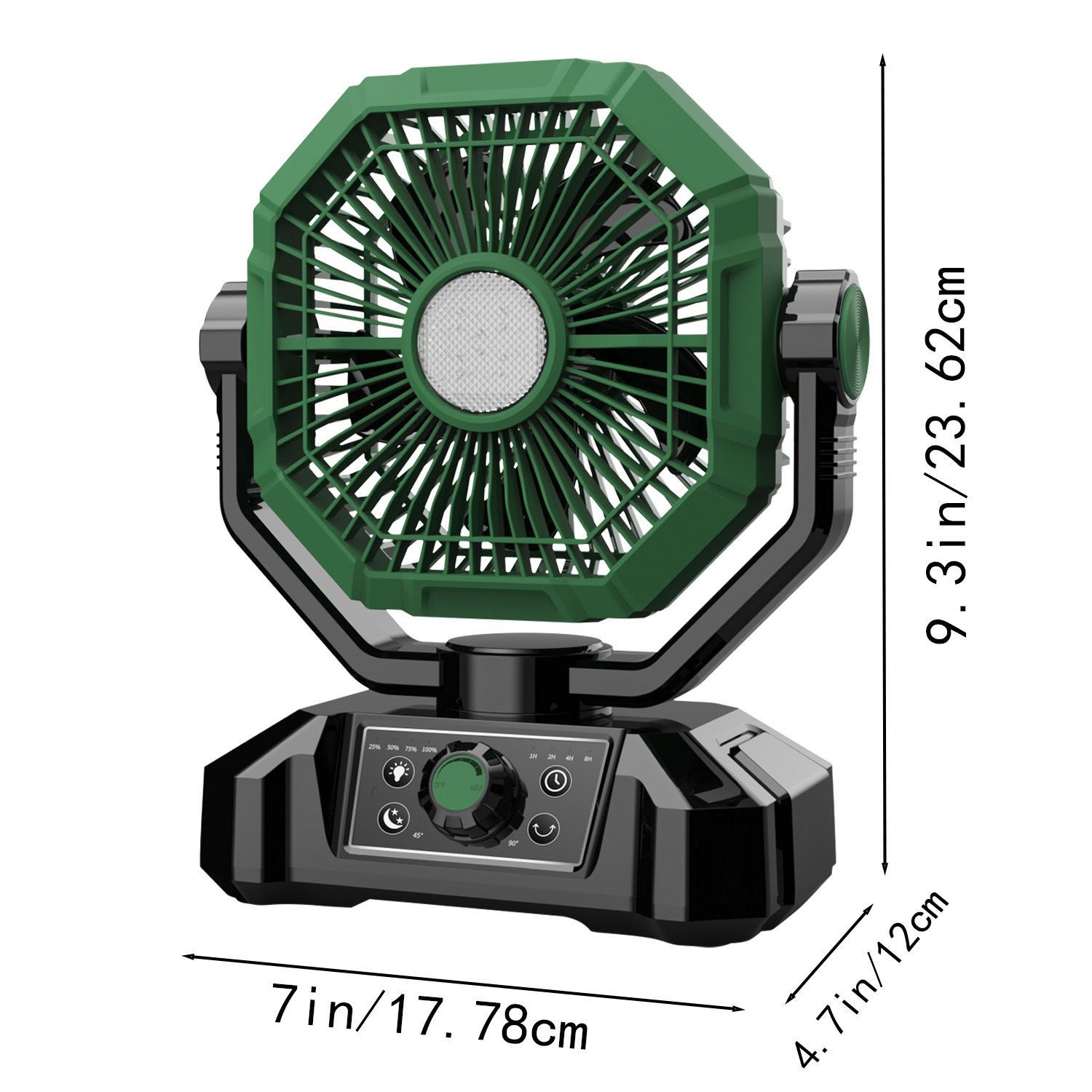 Ventilador Portátil para Camping Recargable, Oscilante y 3 Velocidades para Exteriores image 6