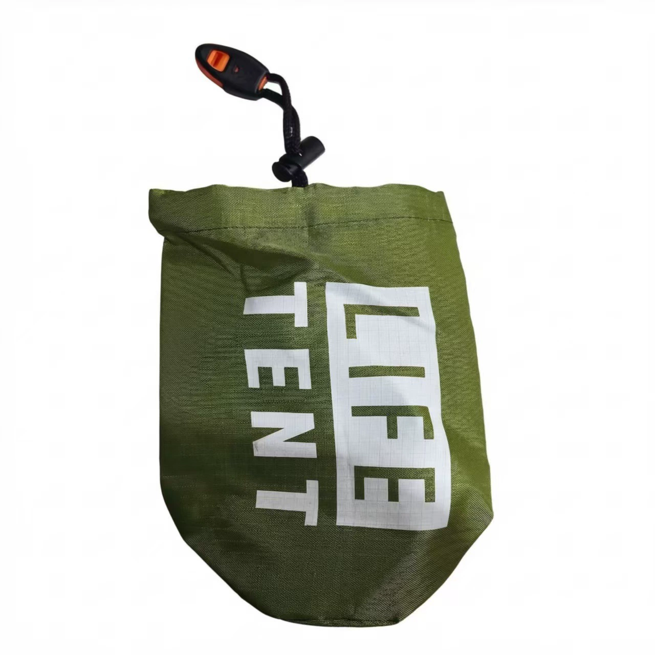 First aid life tent emergency shelter, PET + aluminum reflective, 2.4×1.5×0.9 m, compact pack
