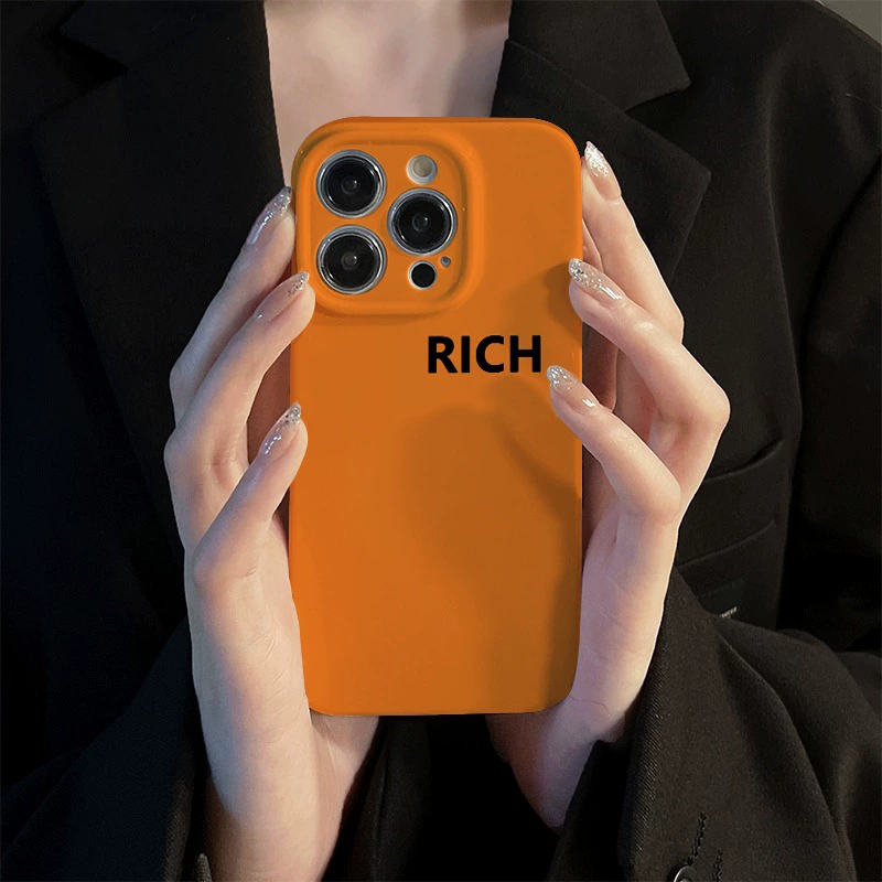 Мягкая пластиковая защитная оболочка простая, чехол RICH Apple 17 для iPhone 14 Pro Max, мультяшный, полный комплект 78p удача