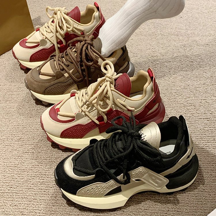 Versatile Women's Dad Running Shoes With Thick Soles And Comfort_voghion.com