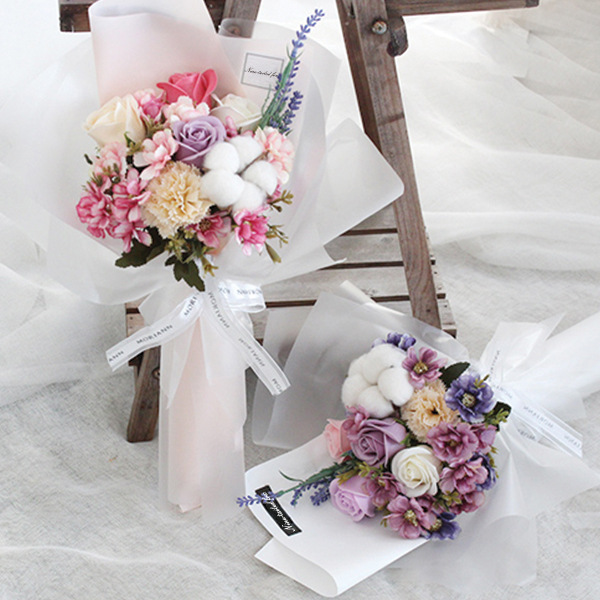 仿真花香皂花韩式大花束送女朋友求婚老婆探亲礼物