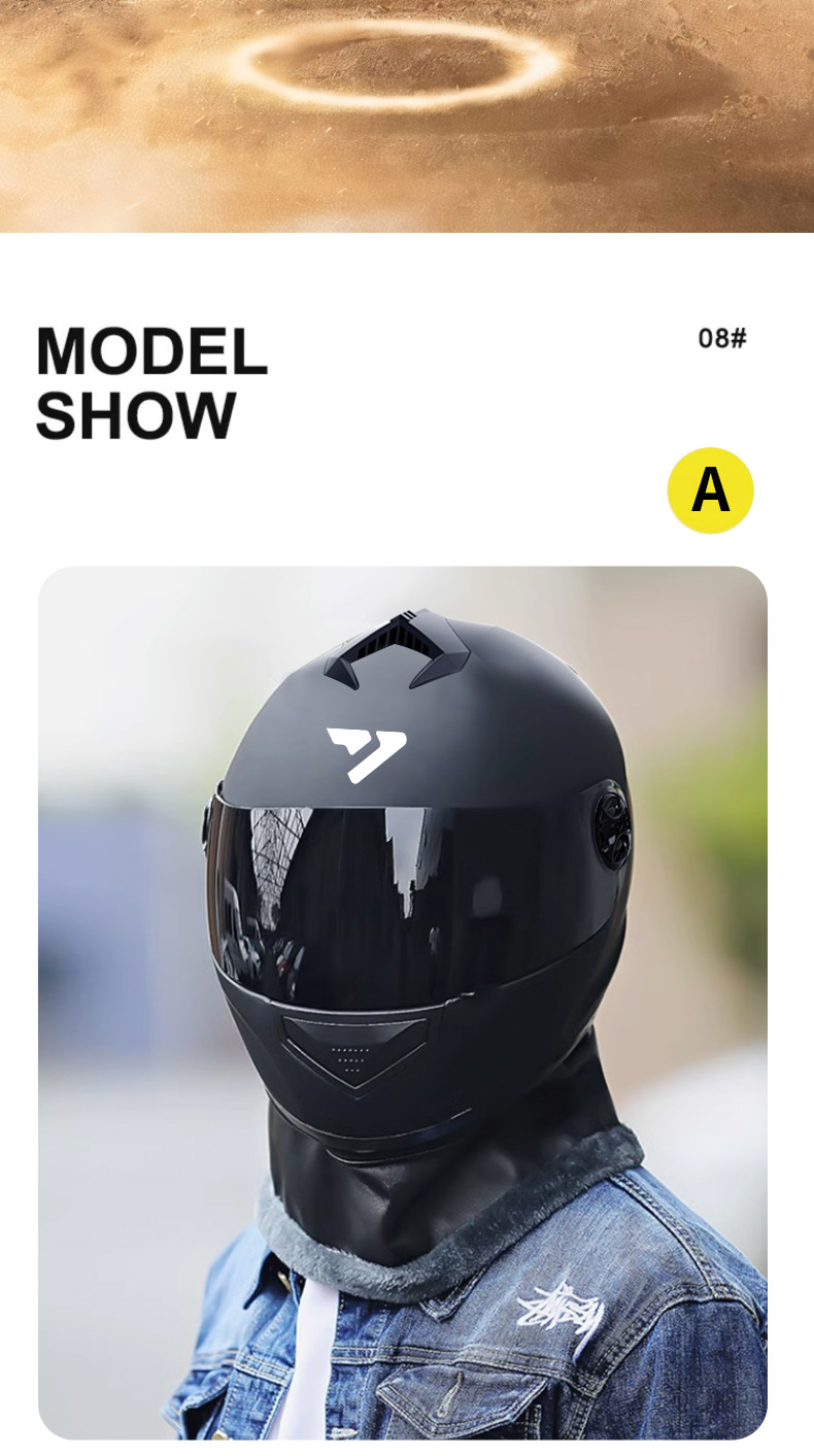Dot Certified Foreign Trade Motorcycle Helmets, Electric Vehicle Riding Full-Face Helmets, All-Season Safety Helmets, Factory Wholesale
