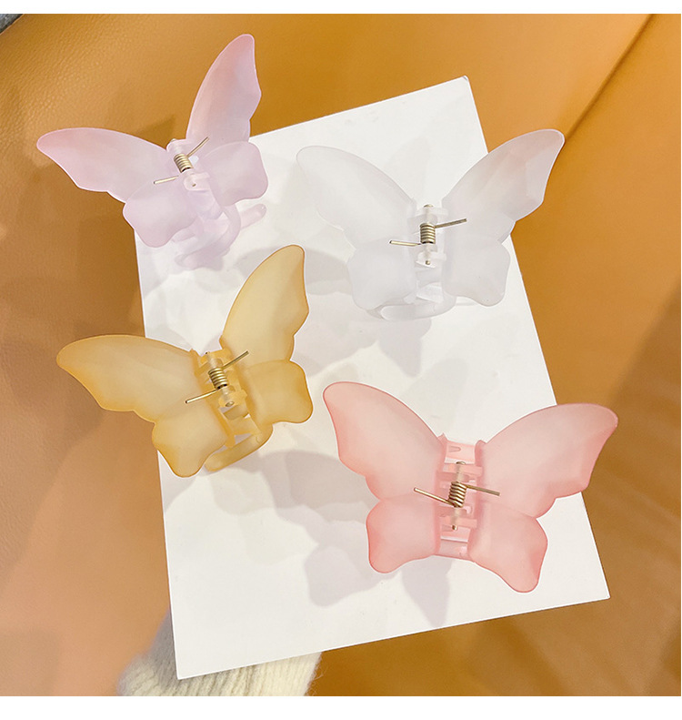 Hair Claws Hair Accessories Type Simple Style Butterfly Alloy Resin Hair Claws 1 Piece