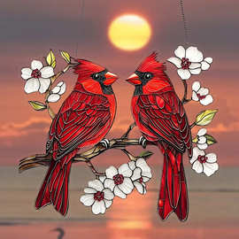 跨境情人节给对方的好礼物爱情恒久远，一张永留传亚克力装饰挂件