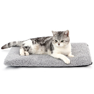 Pet Self-Heating Pad, Winter Warm Cat Bed, Removable and Washable Cotton Velvet, Non-Slip Dog Sleeping Pad, in Stock, Thickened and Warm