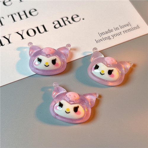 Cartoon animation three-dimensional patch mobile phone case DIY sticker cartoon hairpin accessories creative hand account flower piece refrigerator sticker