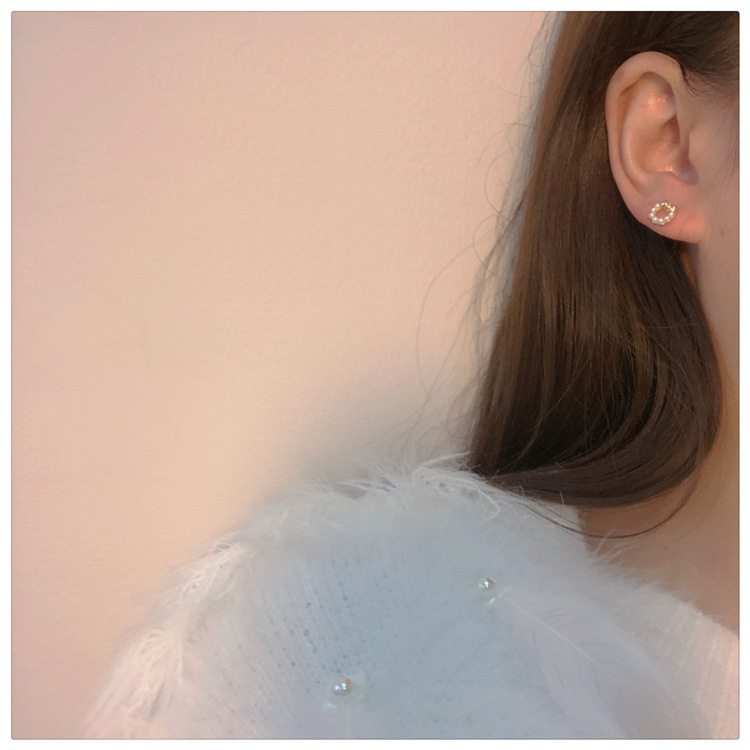 Earrings, Ear Studs Classification Wedding, Travel Occasion 2022 Spring New Cute Star Bow Heart Pearl Earrings Set
