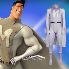 Megamind Rules スーパーバッドガイ cos スーツ アメリカン スーパーマン シティ スーパーマン ジャンプスーツ コスプレスーツ