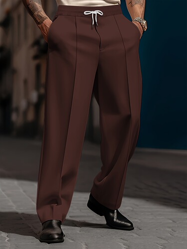 men's Trousers Casual Loose Straight Cut Simple men's trousers casual pants
