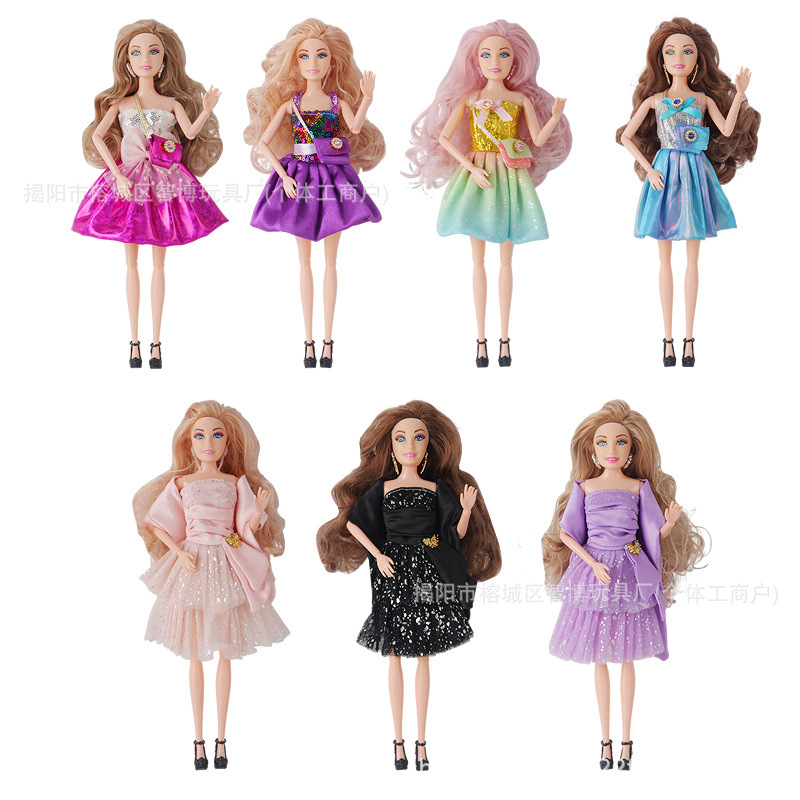 6-Piece Doll Clothes Set 30cm Barbie Doll Dress-Up Clothes Fashion Princess Dress Foreign Trade Cross-Border Wholesale Fashion 6-Piece Doll Clothes Set 30cm Barbie Doll Dress-Up Clothes Fashion Princess Dress Foreign Trade Cross-Border Wholesale Fashion