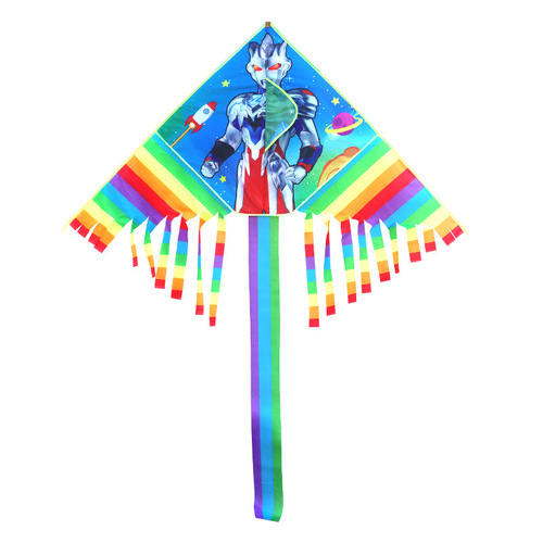 Weifang new kite wholesale children's kite 1.7m long tail rainbow kite street stall wholesale supply