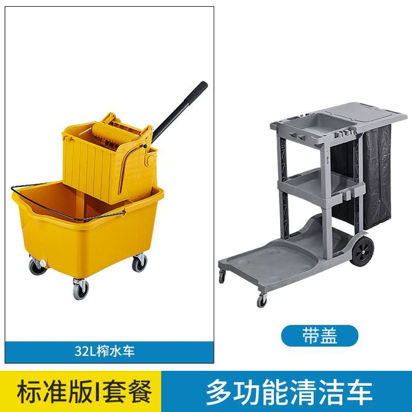 Cleaning truck with thick cover + water extraction truck
