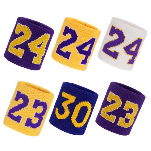 Basketball wristband absorbs sweat and wipes sweat. NBA star number towel wristband for men and women fitness badminton tennis guard