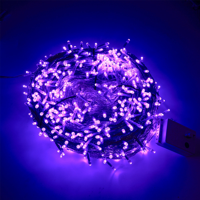 Cadena de luz LED luces intermitentes luces navideñas decoración de la boda de Navidad luz de la estrella proyecto de iluminación enchufable cielo estrellado