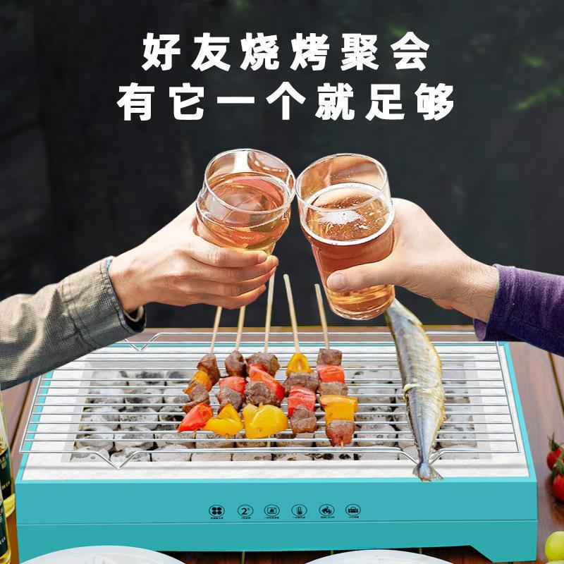 康曼一次性烧烤炉户外露营便携烧烤架无烟速燃烤肉架家用烧烤工具|undefined