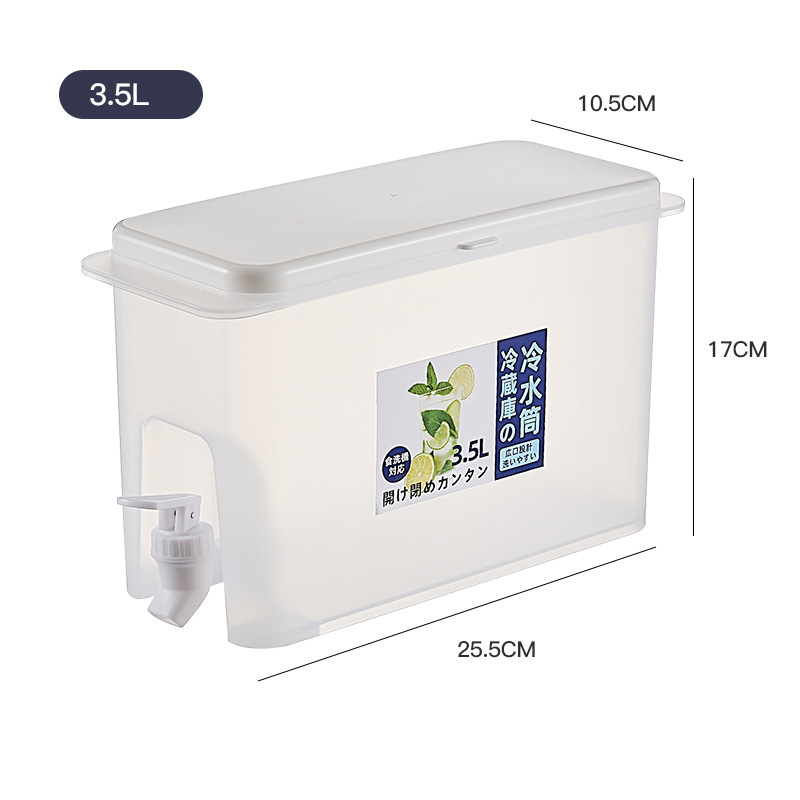 Refrigerador hervidor de agua fría de grado alimenticio verano doméstico resistente a altas temperaturas con grifo de agua de plástico de gran capacidad hervidor de agua fría