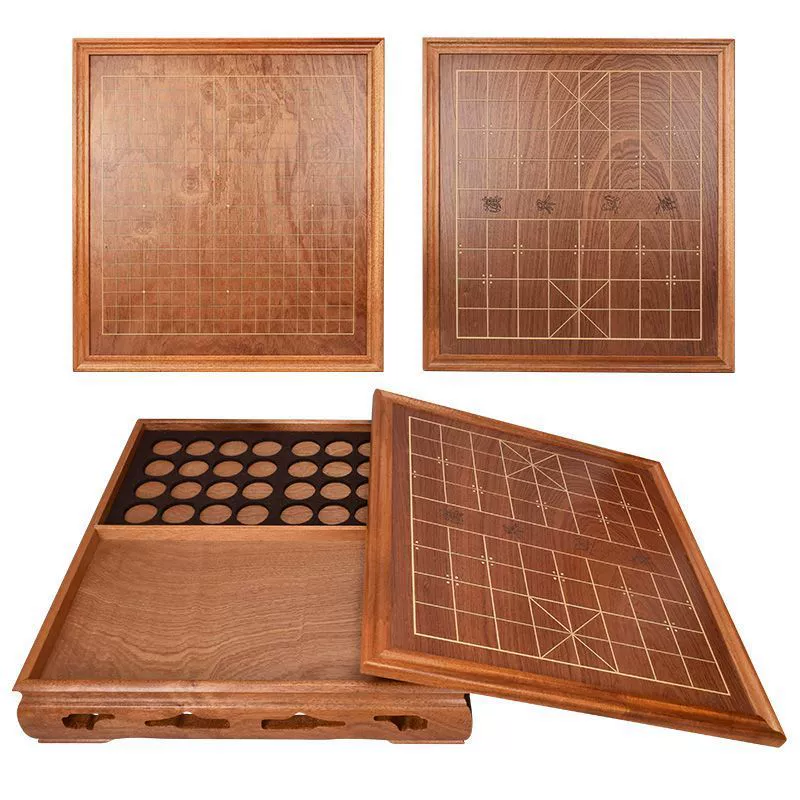 Yusheng Go chess double-sided mahogany chess table for adults beginners one table dual-use Yunzi Weixiang set high-end