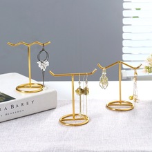 新款金属T字首饰展示架厂家批发桌面柜台饰品展示架项链耳环架