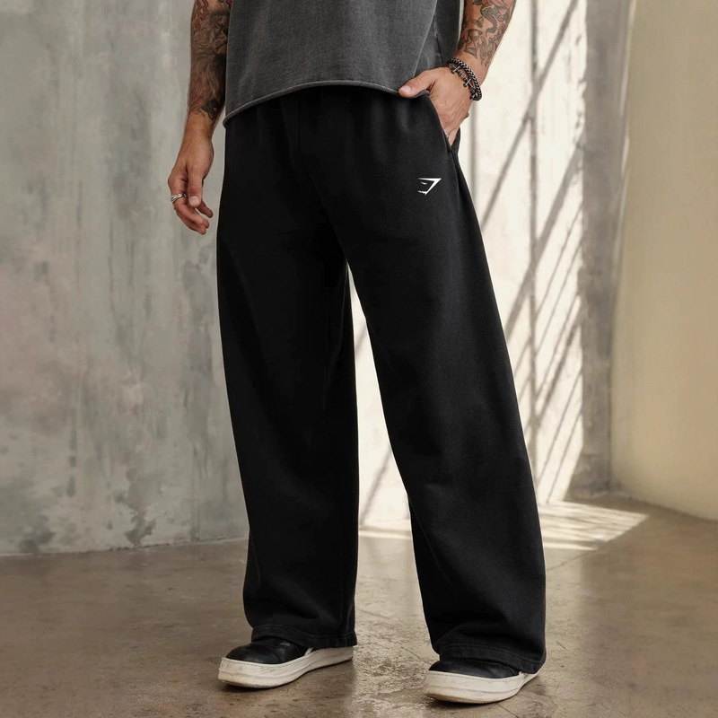 Gymshark American Style Trendy Brand New Men's Sports Pants Jogging Fitness Basketball Training Casual Straight-Leg Long Pants Gymshark American Style Trendy Brand New Men's Sports Pants Jogging Fitness Basketball Training Casual Straight-Leg Long Pants
