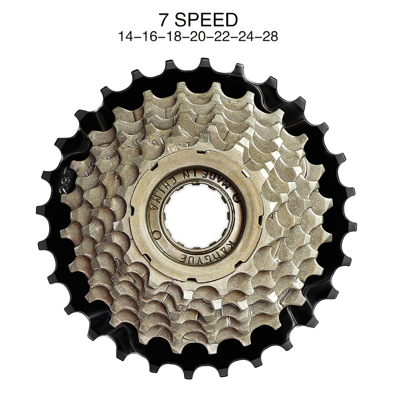 Mountain road bicycle steel rotary 7-speed flywheel replacement rotary flywheel 7-speed rotary cross-border