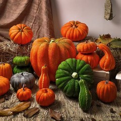 クロスボーダーシミュレーションバブルカボチャモデルハロウィーン感謝祭クリスマス装飾撮影道具偽カボチャ装飾品
