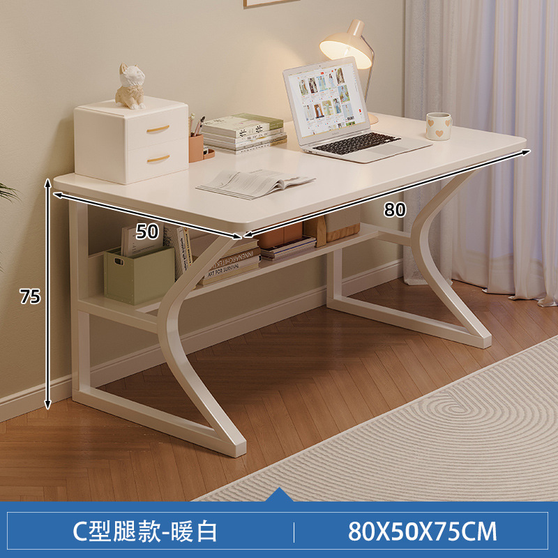 Escritorio compacto para computadora | Mesa simple para hogar, dormitorio o gaming | Escritorio moderno de estudio