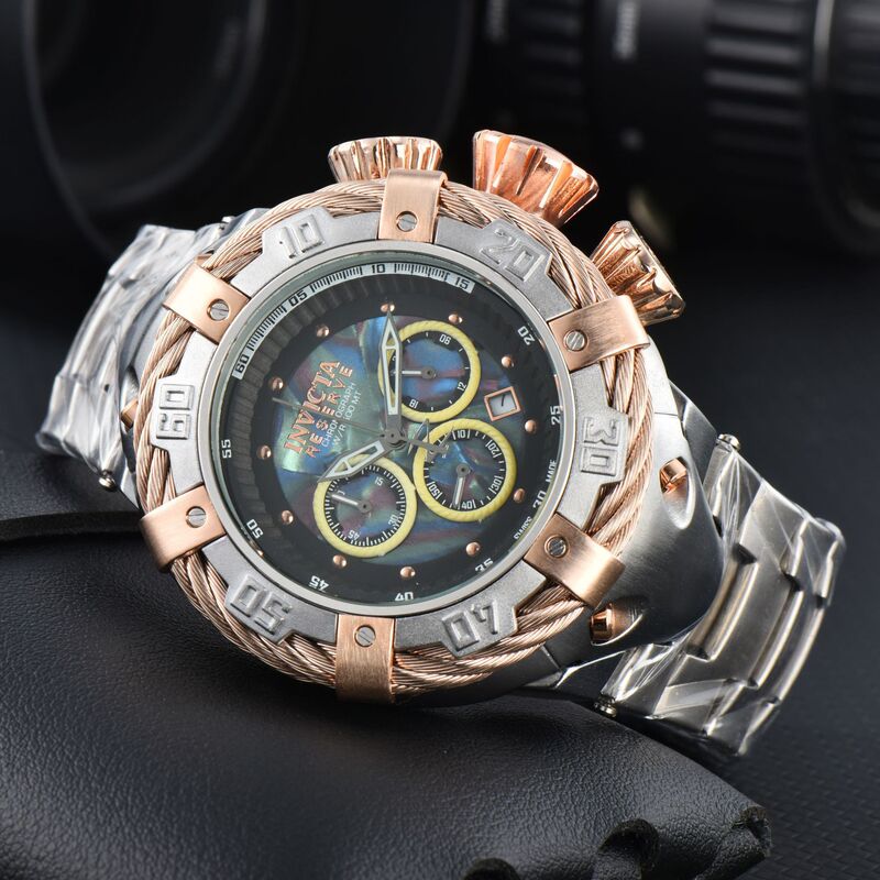 2023 Export New Invicta Large Dial Steel Belt High Quality Exquisite Quartz Men's Watch Manufacturers Wholesale